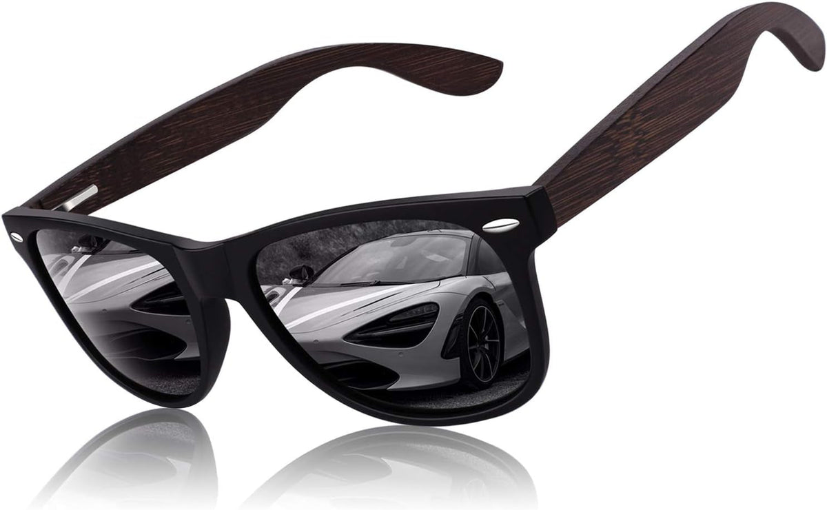Polarized Sunglasses for Men Driving Sun glasses Shades 80's Retro Style Design Square
