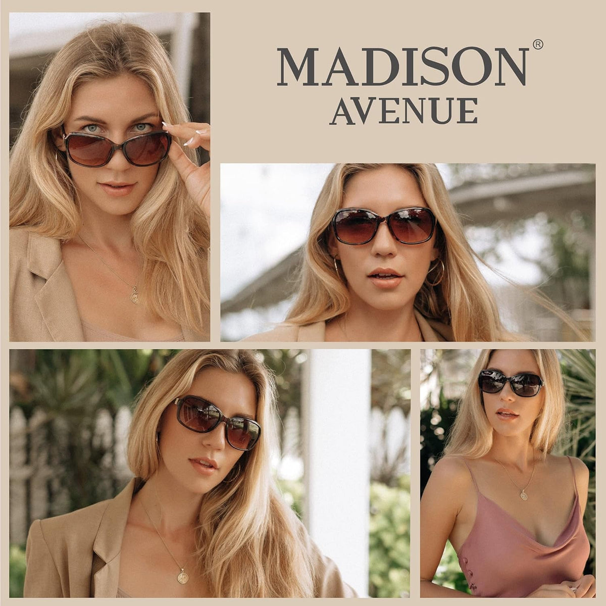 2 Pack Classic Vintage Sunglasses for Women Men,Fashion Sun Shades Glasses with UV400 Protection