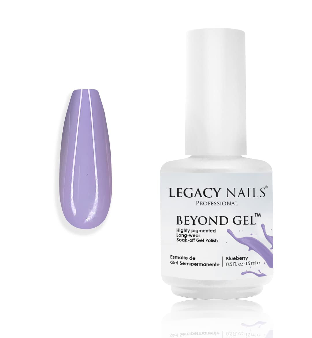 Professional Beyond Gel Soak-Off Nail Gel Polish Full Coverage Highly Pigmented Gel Nail Polish (BEYOND GEL - BEIGE 1/2 OZ)