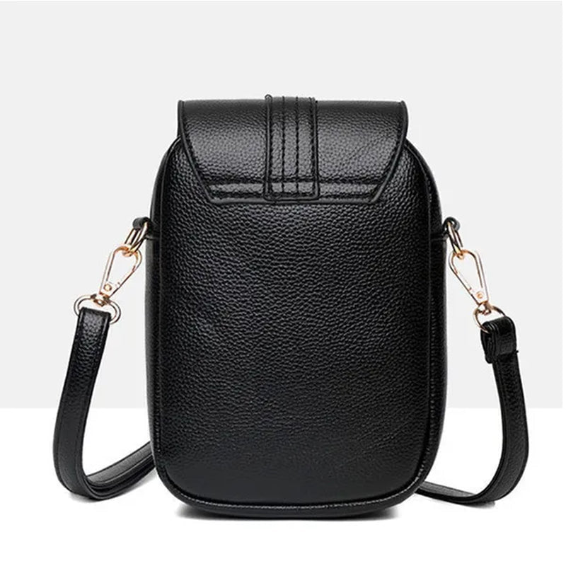 2023 New High Quality High-capacity Women's Fashion Shoulder Bag Genuine Leather Cross Body Shoulder Bags Retro Style Handbags Purses Mobile Phone Bag