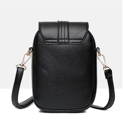 2023 New High Quality High-capacity Women's Fashion Shoulder Bag Genuine Leather Cross Body Shoulder Bags Retro Style Handbags Purses Mobile Phone Bag