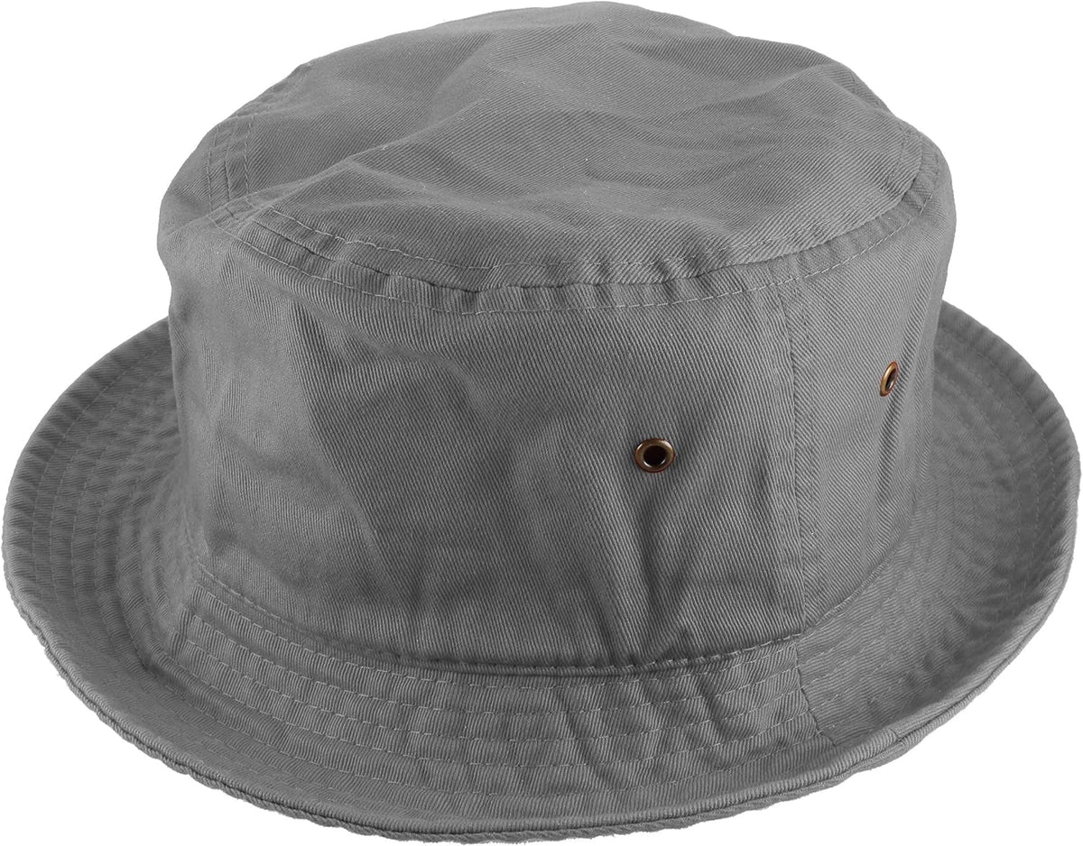 Solid Color 100% Cotton Bucket Hat for Women and Men Packable Travel Summer Beach Hat