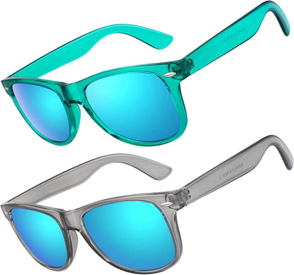 Polarized Sunglasses for Men Driving Sun glasses Shades 80's Retro Style Design Square