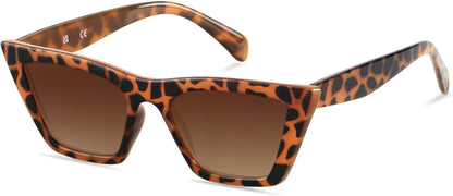 Cat Eye Sunglasses for Women Polarized Cateye Frames Fashion Vintage Square Classic Retro Sun Glasses