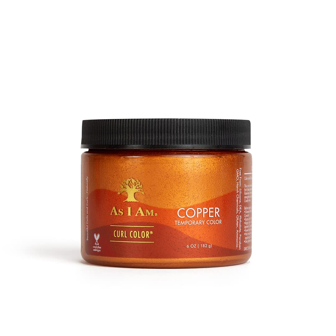 Curl Color - Copper - 6 Ounce - Color and Curling Gel - Temporary Color - Medium Hold - Vegan & Cruelty Free