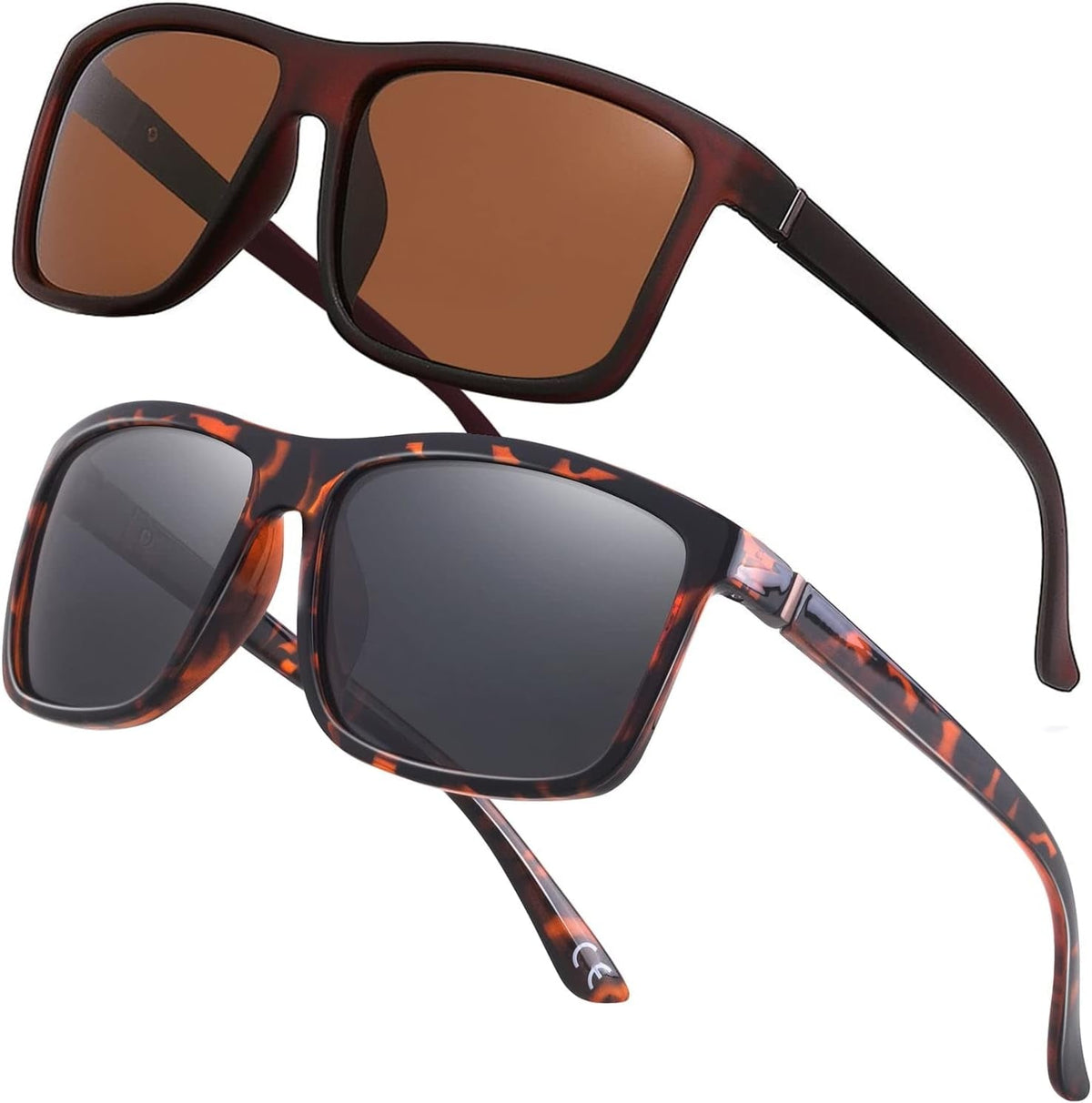 Men's Sports Polarized Sunglasses Square Frame Glasses NP1007