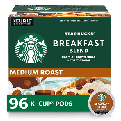 K-Cup Coffee Pods, Medium Roast Coffee, Pike Place Roast for Keurig Brewers, 100% Arabica, 6 boxes (60 pods total)
