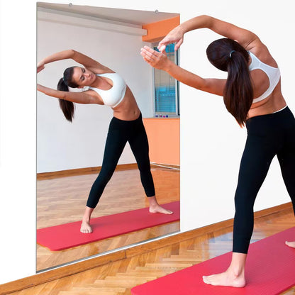 Gym Mirror 48 In. W X 72 In. H 1/4 In. Tempered Glass, Safety-Backed, DYI Installation