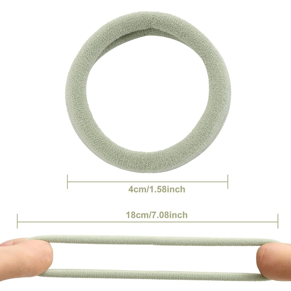 100 Pcs Thick Seamless Hair Ties, Ponytail Holders Hair Accessories No Damage for Thick Hair (Light Theme Colors)