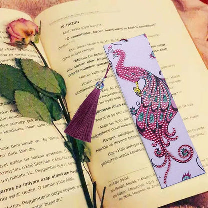 20 Types New Diy Leather Book Marks Special Shaped Diamond Painting Tassel Bookmarks Crafts 5D Exquisite Diamond Bookmark Learning Gifts