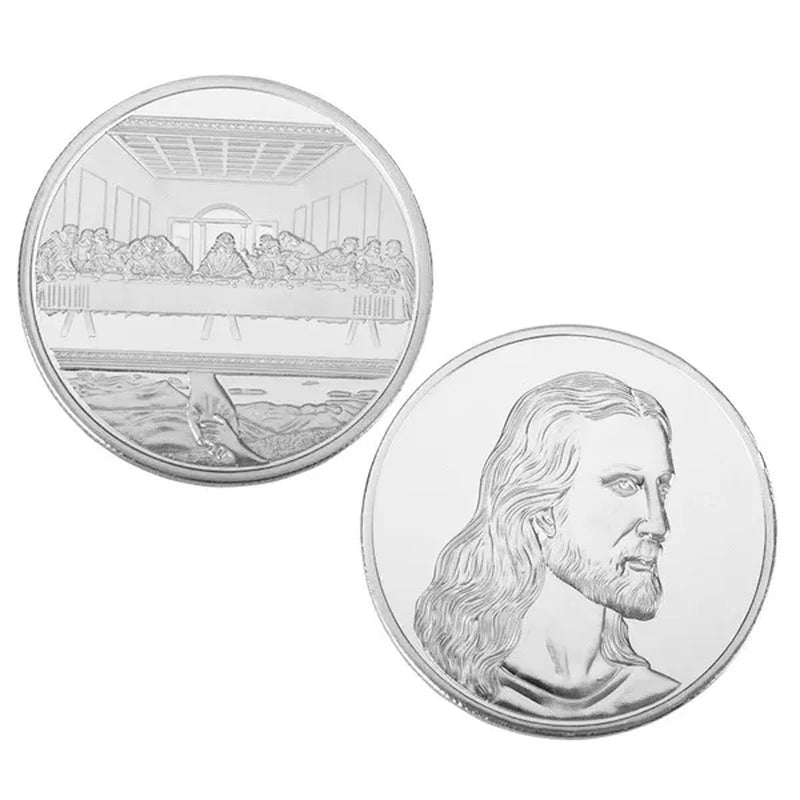 Gold Silver Jesus the Last Supper Commemorative Challenge Coin Promotional Event Commemorative Coin Gift Collection