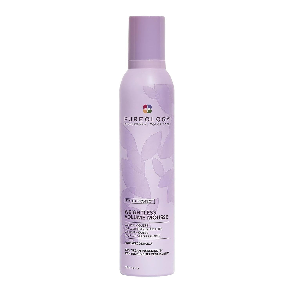 Pureology | Clean Volume Weightless Mousse | All-Day Root Lift | for Fine, Color Treated Hair | Vegan