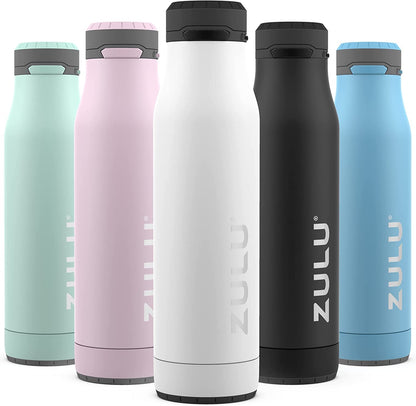 Ace Vacuum Insulated Stainless Steel Water Bottle with Chug Spout, Leak-Proof Locking Lid and Removable Base for School, Backpack, Sports, Gym, Travel