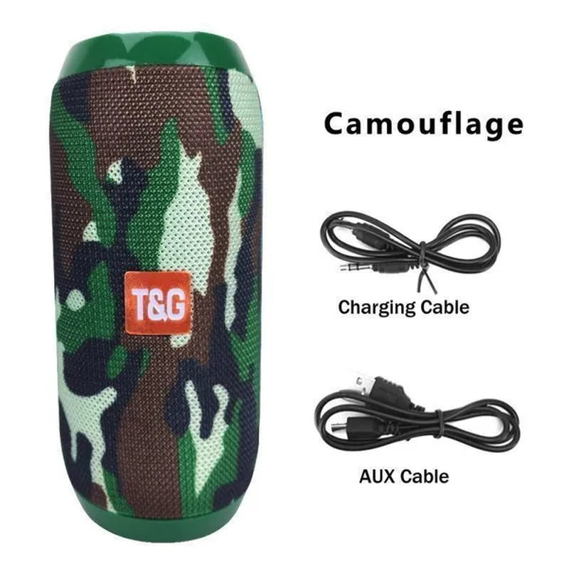 Bluetooth Speaker Outdoor Portable Waterproof Wireless Audio Multifunction Stereo Bass USB/TF/FM Radio Loud