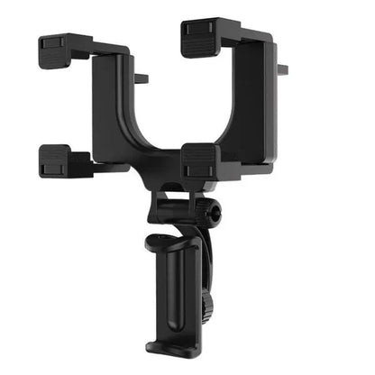 SEAMETAL Car Phone Holder 360° Rotatable Car Rearview Mirror Clip GPS Mobile Phone Holder For iPhone Samsung Smartphone Stand
