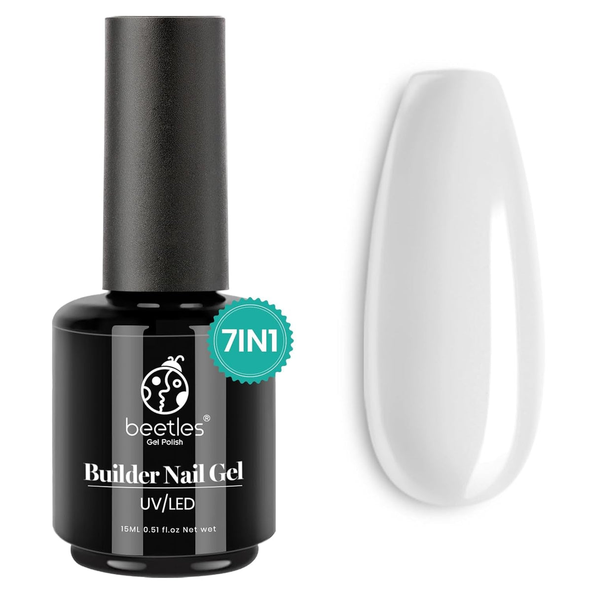 Beetles Builder Nail Gel 12 Pcs, 8-in-1 Pink Pastel Nude Gel Builder for Nails Beige White Colors Hard Gel Builder Extension Gel Nail Strengthener Nail Art Design Spring Gifts for Girls and Women