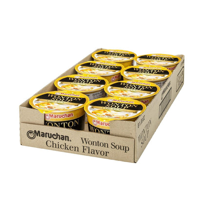 Microwavable Bowl Wonton Chicken Flavor, Pack of 8