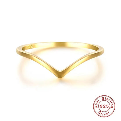 Sterling 925 Silver Open Adjustable Ring Women Female's X Cross Shape Zircon Ring Girls' Gold Color Simple Finger Jewelry