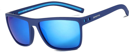 Polarized Sunglasses for Men Lightweight TR90 Frame UV400 Protection Square Sun Glasses