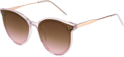 Classic Round Sunglasses Womens Mens Trendy Oversized Shades Retro Vintage Sunnies