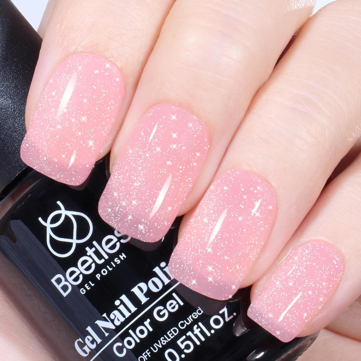 Beetles Neutral Gel Nail Polish 15ml Nude Pink Polish Set Pink Jelly Soak Off U V LED Nail Lamp Translucent Nail Art Gel