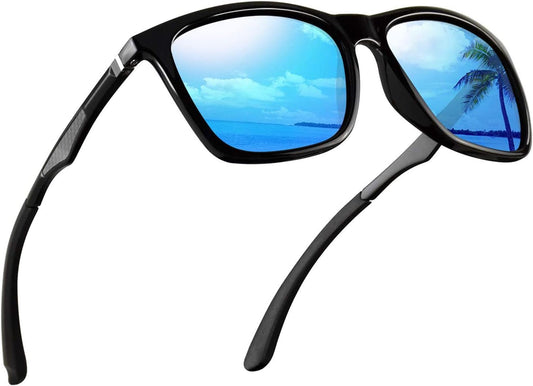 Polarized Sunglasses for Men Aluminum Mens Sunglasses Driving Rectangular Sun Glasses for Men/Women