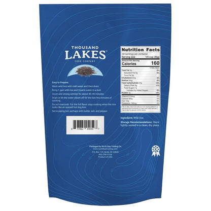 Minnesota Grown Wild Rice - 3 Pounds (48 Ounces) - Bulk Pouch | 100% Wild Rice | All Natural