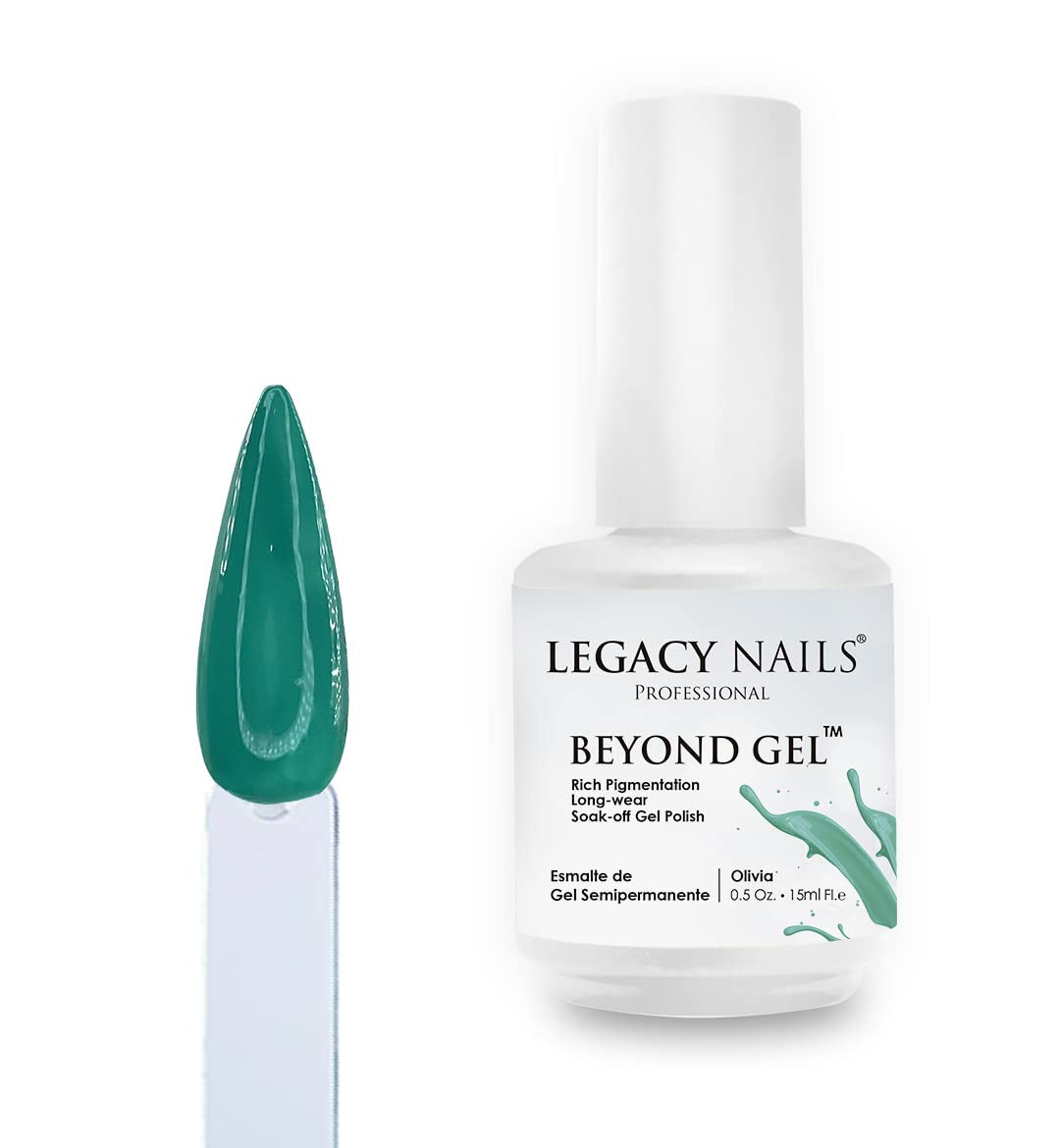 Professional Beyond Gel Soak-Off Nail Gel Polish Full Coverage Highly Pigmented Gel Nail Polish (BEYOND GEL - NATURAL 1/2 OZ)