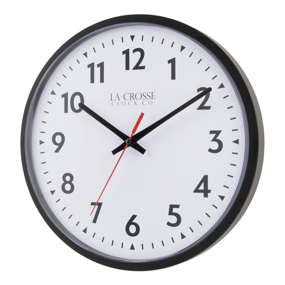13 In. Info-Tech Commercial Quartz Analog Wall Clock