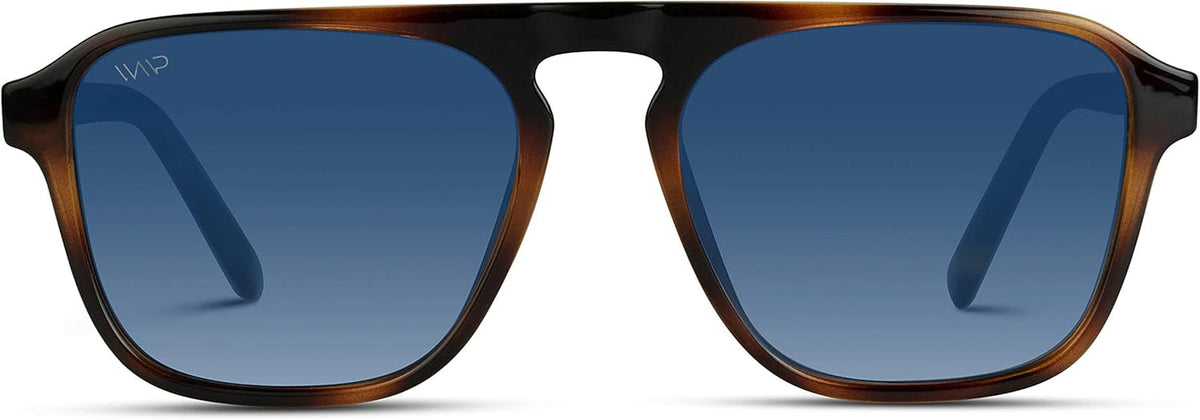 Polarized Modern Aviator One-Bridge Square Mens Sunglasses