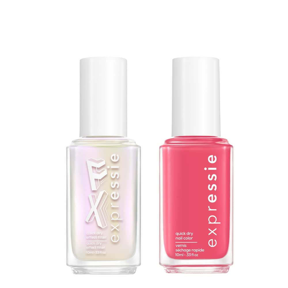 expr™ nail polish, 24k FX Top Coat, Expr FX collection, gold glitter shimmer, 8-free vegan gold glitter, 8-free vegan 0.33 fl oz