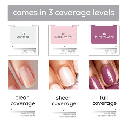 Treat,Love and Color, Strength and Color Nail Care Polish, Sheers to You, Sheer Pink, 0.46 Ounce