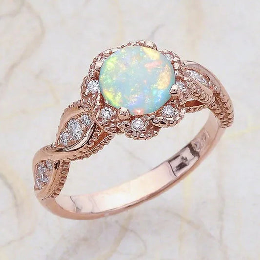 Gorgeous Rose Gold Rings Beautiful Jewelry Birthday Anniversary Gifts Promise Cocktail Engagement Rings Womens Wedding Rings Size 5 - 11