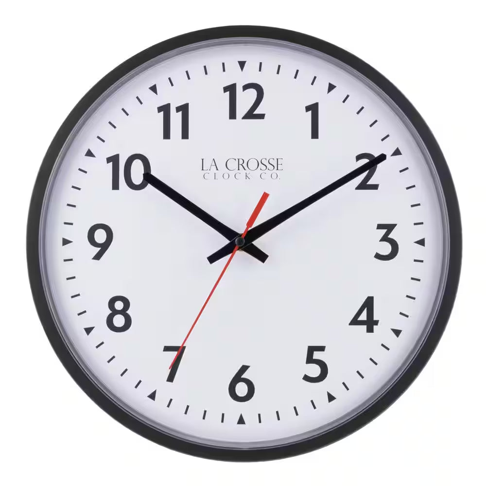 13 In. Info-Tech Commercial Quartz Analog Wall Clock