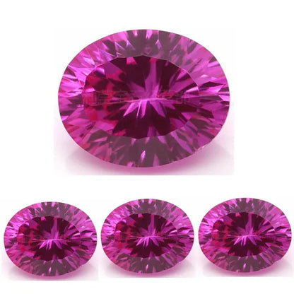 Brilliant Cut AAAAA Red Pink Ruby Pink Sapphire Oval Cut For Making Jewelry Rings