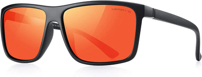 Rectangular Polarized Sports Sunglasses for Men Women Cycling Driving Fishing UV400 Protection S8225