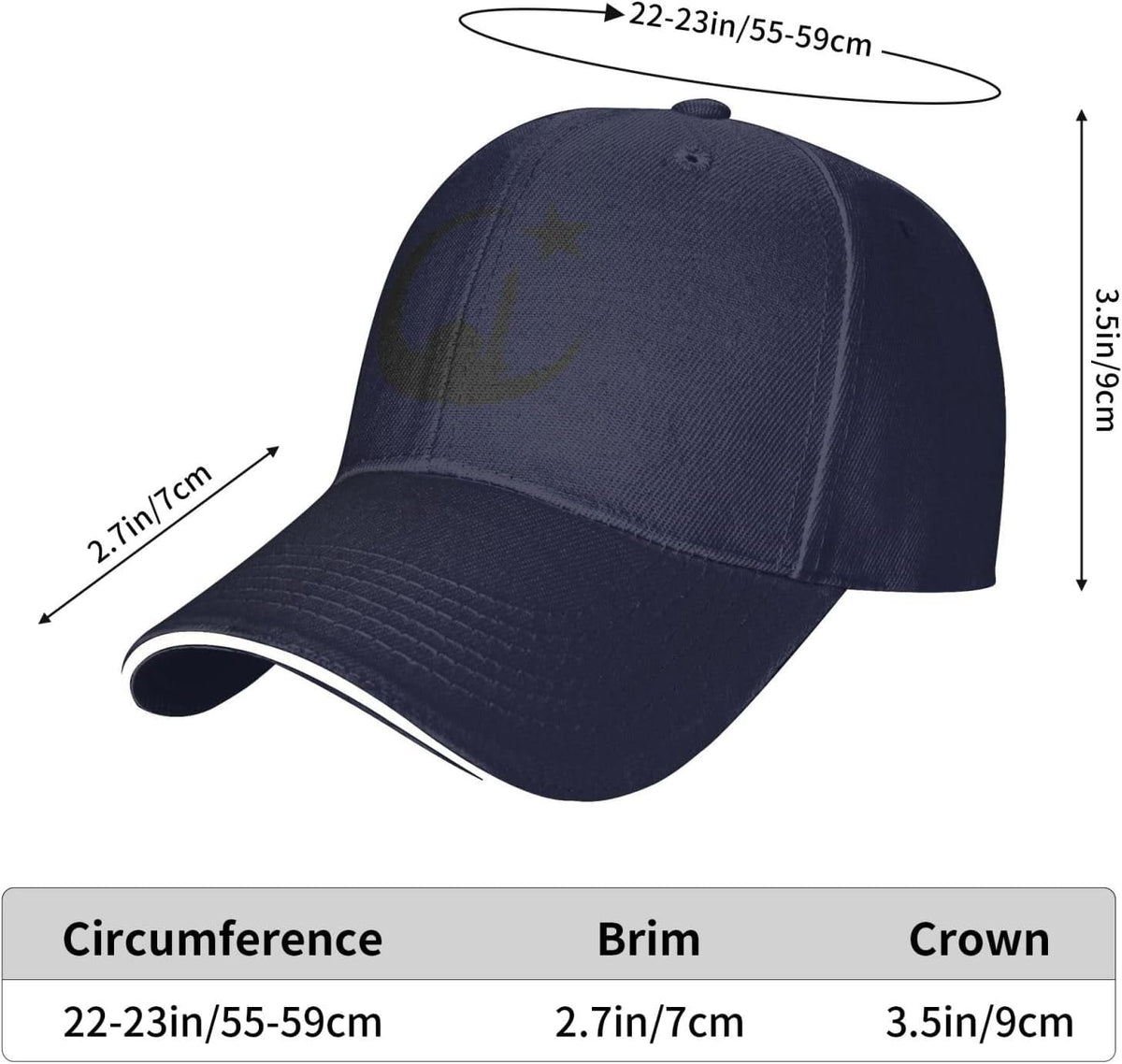 Funny-Muslim-Islam-Arabic-Islamic-Religious Allah God Be Gifts Navy Blue Baseball Cap Men Women Dad Hat Baseball Hats