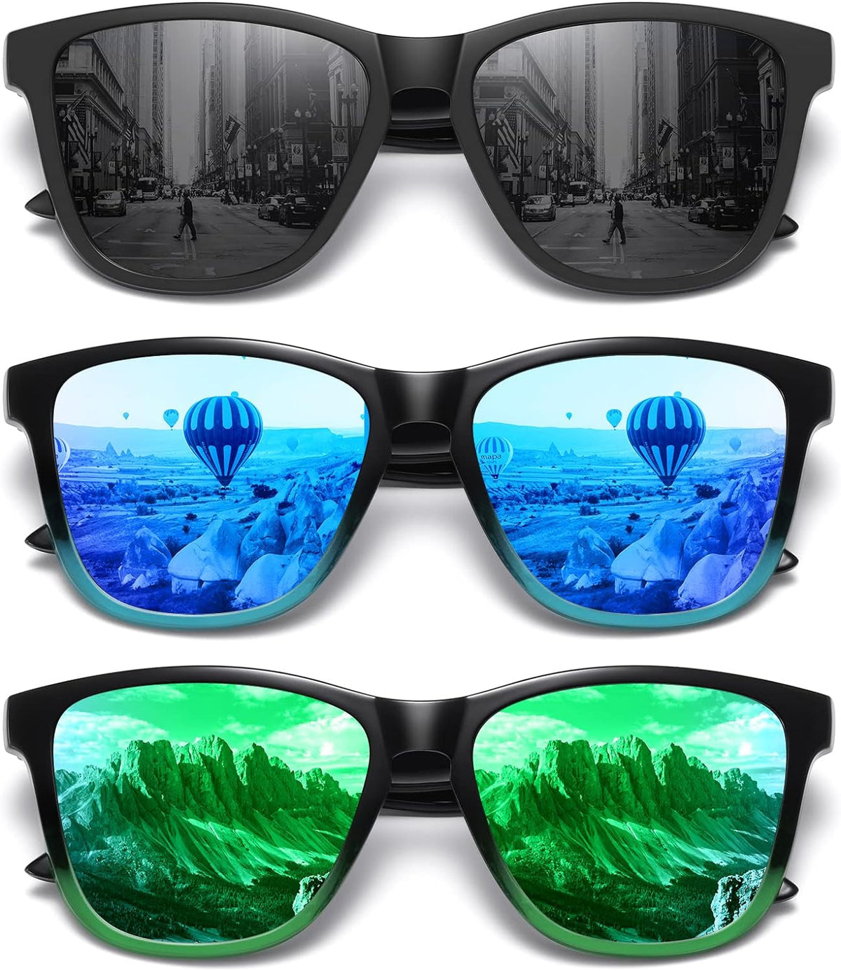 Polarized Sunglasses for Women Men Trendy Classic Retro Designer Style Fashion UV400 Protection