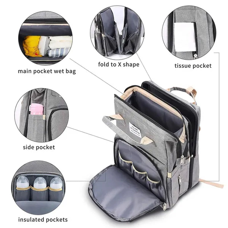 7 Colors New Fashion Travel Mummy Multifunction Backpacks Maternity Nappy Bag Large Capacity Nappy Bag Travel Backpack Nursing Bag for Baby Care Mom Bag