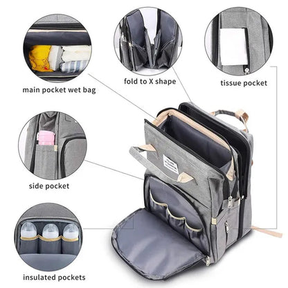 7 Colors New Fashion Travel Mummy Multifunction Backpacks Maternity Nappy Bag Large Capacity Nappy Bag Travel Backpack Nursing Bag for Baby Care Mom Bag