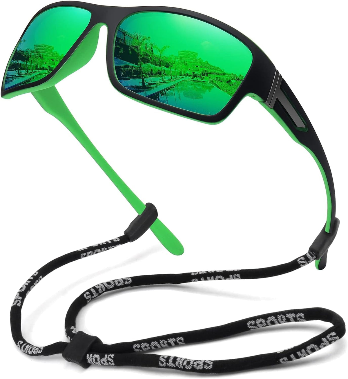 Polarized Sports Sunglasses for Men Women Unbreakable Frame Cycling Fishing Driving