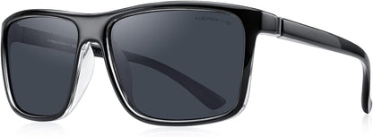 Rectangular Polarized Sports Sunglasses for Men Women Cycling Driving Fishing UV400 Protection S8225
