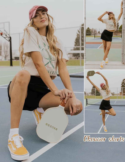 Women'S Active Performance Skort Lightweight Skirt for Running Tennis Golf Workout Sports