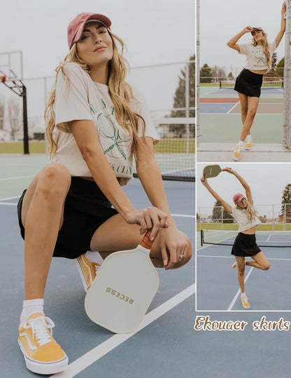 Women'S Active Performance Skort Lightweight Skirt for Running Tennis Golf Workout Sports