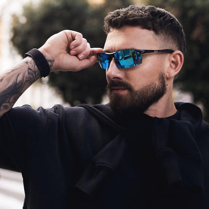 Mens Sports Polarized Sunglasses UV Protection Sunglasses for Men 8177S