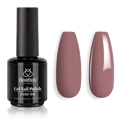 beetles Gel Nail Polish, 1Pcs 0.5Oz 15ml Sheer Pink Gel Polish,Light Nude Nail Gel Neutral Soak off Uv Led Lamp Needed Manicure for Home Salon Nail Art DIY, Spring Gel for Girls, 2024 New Trend