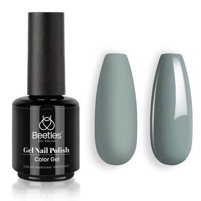 Beetles Gel Nail Polish, 1 Pcs 15ml White Color Soak Off Gel Polish Nail Art Manicure Salon DIY Gel Nail Design Decoration at Home Nail Lamp Needed Nails Minicure Kit Gift