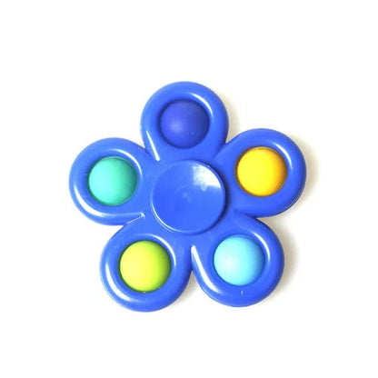 10Pcs / 5 / 2 / 1Pcs 2 In 1 Pop & Decompression Fidget Spinner , Gyro Spinner Spinning Top, Playability, Rotatable, Pressable, Decompress ADHD, Children's Toys, Decompression Toy,Fidget Toys Boutique Gifts