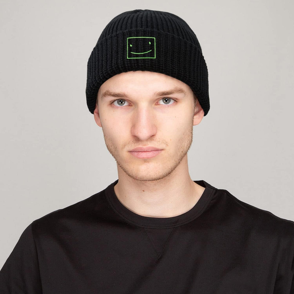 Funny Beanies Hat, Men'S and Women'S Winter Warm Black Fashion Cool Embroidered Knit Hat