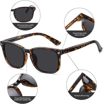 Polarized Sunglasses for Women Classic Retro Style UV400 Protection